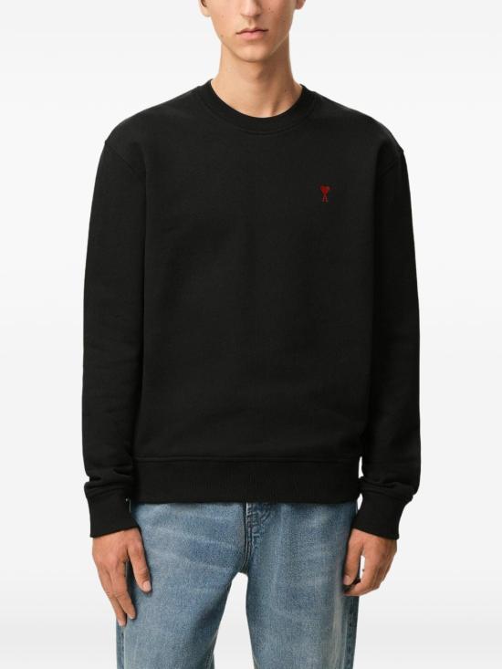 26FW 아미 스몰 하트 로고 스웨트셔츠 BFUSW035730 001 Noir - AMI