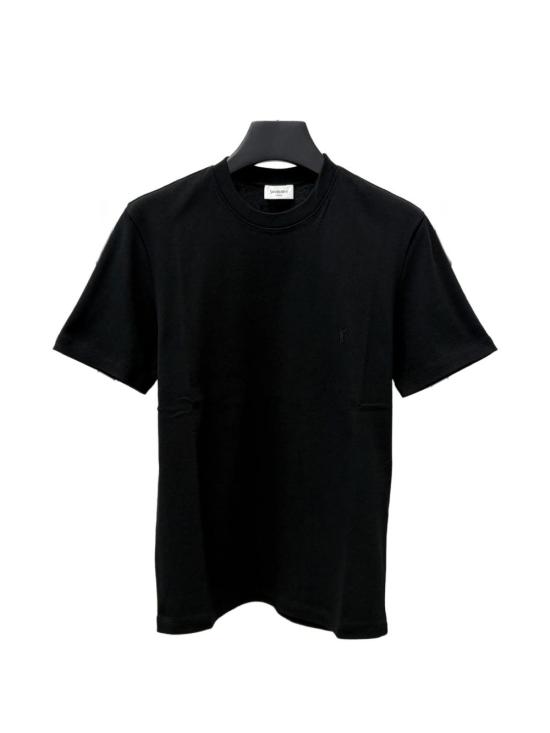 26FW 생로랑 반팔 티셔츠 A001BEY38BD 1000 Noir - SAINT LAURENT