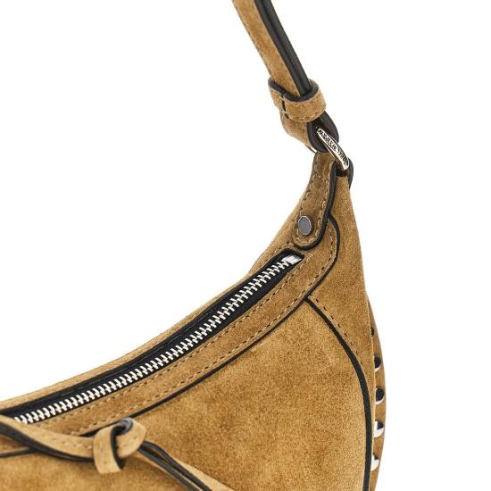 26FW 이자벨마랑 오스칸 문 스웨이드 카프스킨 레더 숄더백 PP0003FAA3C32M Beige - ISABEL MARANT