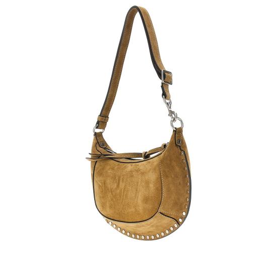 26FW 이자벨마랑 오스칸 문 스웨이드 카프스킨 레더 숄더백 PP0003FAA3C32M Beige - ISABEL MARANT