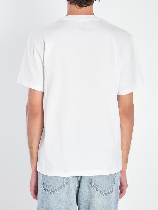 26FW 아미 스몰 하트 로고 라이트 코튼 저지 티셔츠 HTS346 724100 WHITE - AMI