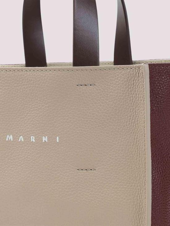 26FW 마르니 숄더백 SHMP0040R 0P6533 ZP273 MOONSTONE DARK BURGUNDY DOM - MARNI