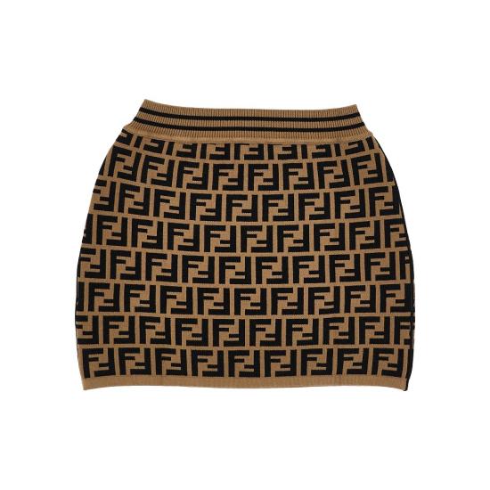 26FW [키즈] 펜디 스커트 JFG070AEYD Brown - FENDI