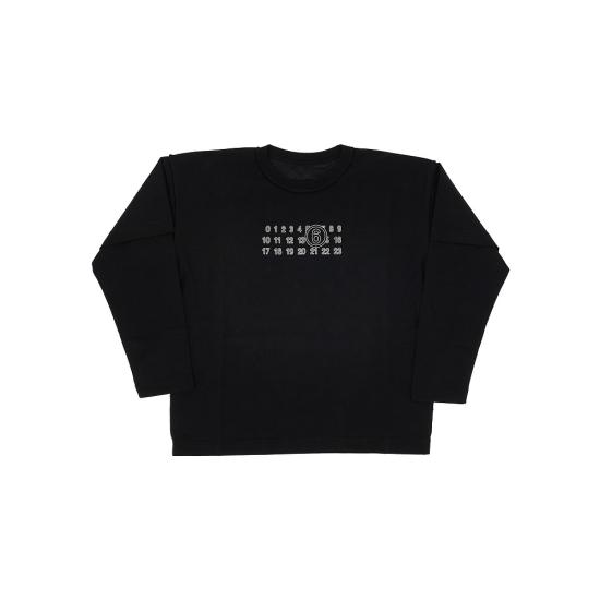 26FW [키즈] MM6 메종마르지엘라 티셔츠 M61132MM04I Black