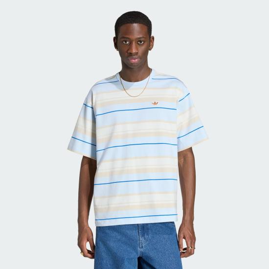 26SS 아디다스 스트라이프 크루넥 티셔츠 KX1268 DOM - ADIDAS
