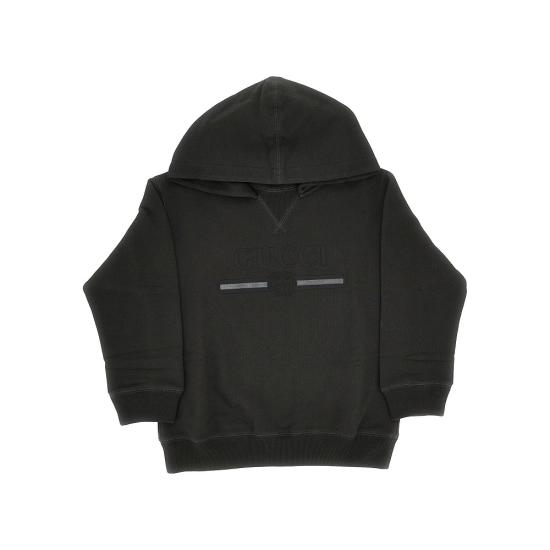 26FW 구찌 로고 프린트 코튼 후드티 로고 프린트 코튼 후드티 855554XJHXM Grey