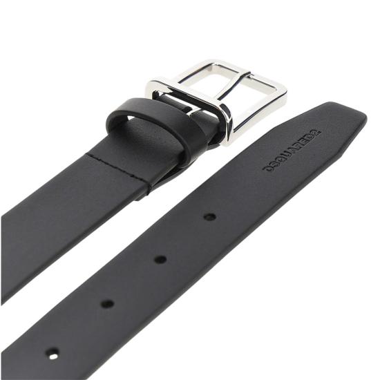 26FW [키즈] 디스퀘어드2 가죽 벨트 DQ1556D005Z Black - DSQUARED2