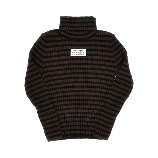 26FW [키즈] MM6 메종마르지엘라 탑 M61104MM08Y Brown