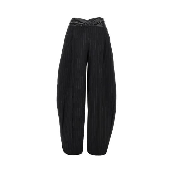 26FW 안다마네 스트레이트 팬츠 T200473ATNW069 Black