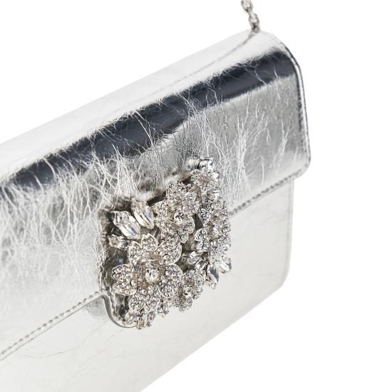 26FW 로저비비에 클러치/파우치 RBWANVD0100T0H Silver - ROGER VIVIER