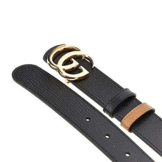 26FW 구찌 GG 마몽 리버시블 벨트 GG 마몽 리버시블 벨트 A002CFAAGRU Black - GUCCI