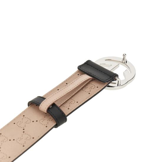 26FW 구찌 인터로킹 G 버클 벨트 863302AAG2G Black - GUCCI