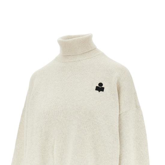 26FW 이자벨마랑에뚜왈 나샤 울 코튼 스탠드업 칼라 스웨터 PU0663FAC1L17E Grey - ISABEL MARANT ETOILE