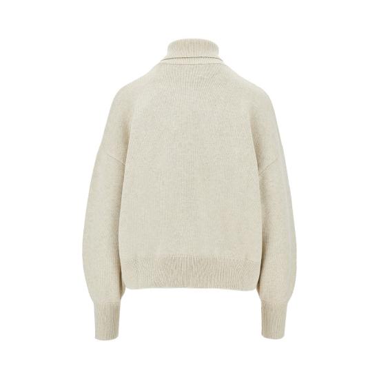 26FW 이자벨마랑에뚜왈 나샤 울 코튼 스탠드업 칼라 스웨터 PU0663FAC1L17E Grey - ISABEL MARANT ETOILE