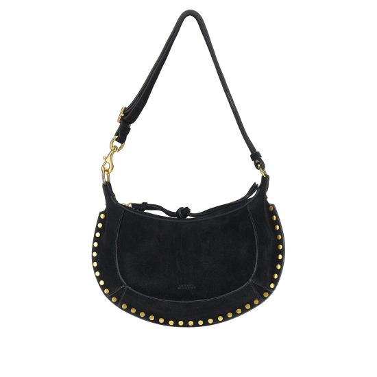 26FW 이자벨마랑 오스칸 문 스웨이드 카프스킨 레더 숄더백 PP0003FAA3C32M Black