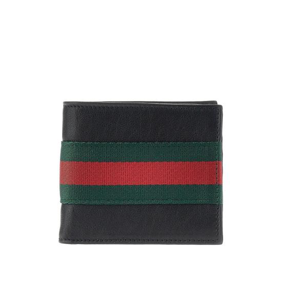 26FW 구찌 웹 트레이드 마크 반지갑 867269AAGIT Black