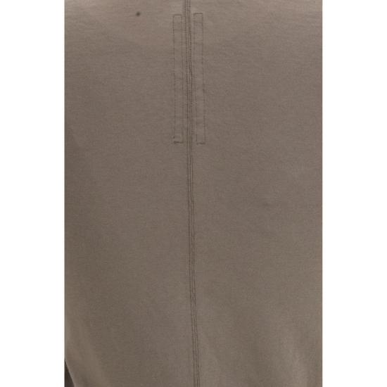26SS 릭 오웬스 반팔 티셔츠 슬림 브이넥 티셔츠 브라운 - RICK OWENS