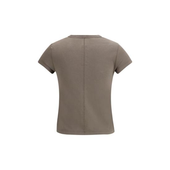 26SS 릭 오웬스 반팔 티셔츠 슬림 브이넥 티셔츠 브라운 - RICK OWENS