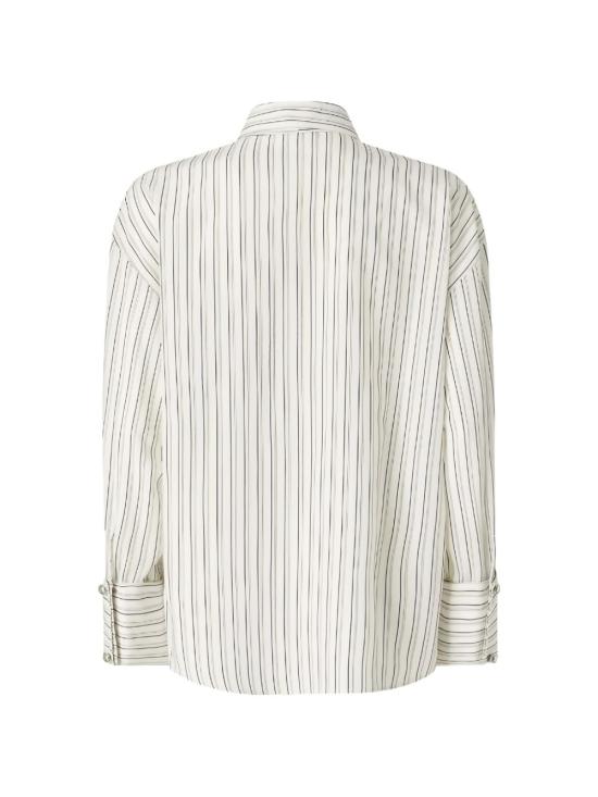 26FW 핑코 셔츠 107482COLCHICO A33QZZ1 Bianco nero - PINKO