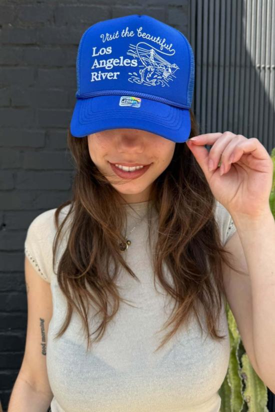  Trash Flower Trucker Hats 모자 쓰레기 꽃 트럭 운전사  La River 트럭 운전사 를 방문하세요 - OTHER BRANDS