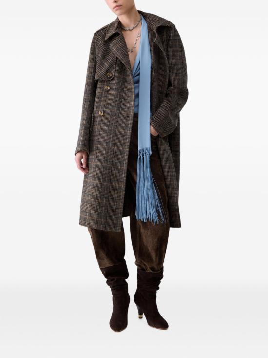 26FW 리우조 코트 WF6006T 677AS9072 Camel check - LIU JO