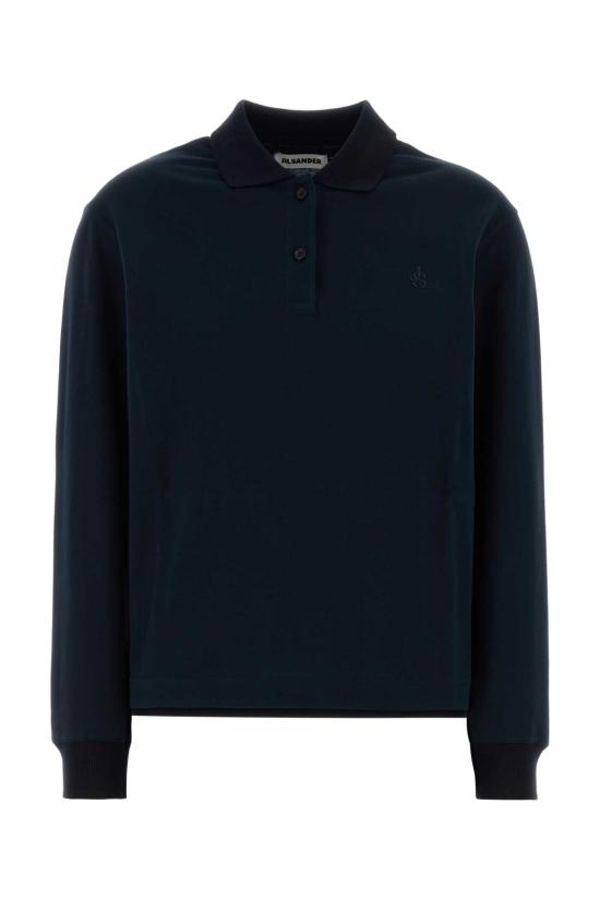 26FW 질샌더 폴로 티셔츠 J02GL0121J20374 403 Black