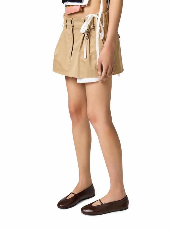 26FW 미우미우 나파 레더 발레리나 플랫 슈즈 5F334EF005070 F0003 MORO - MIU MIU