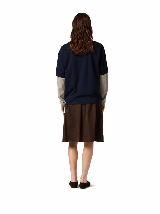 26FW 미우미우 폴로 티셔츠 MJL076SOOO17OR F0UD9 BLU OLIVA - MIU MIU