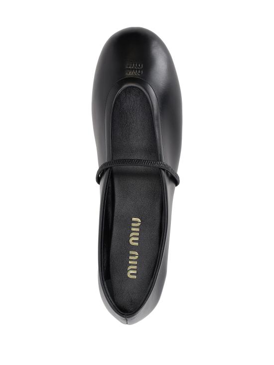 26FW 미우미우 나파 레더 발레리나 플랫 슈즈 5F334EF005070 F0002 NERO - MIU MIU