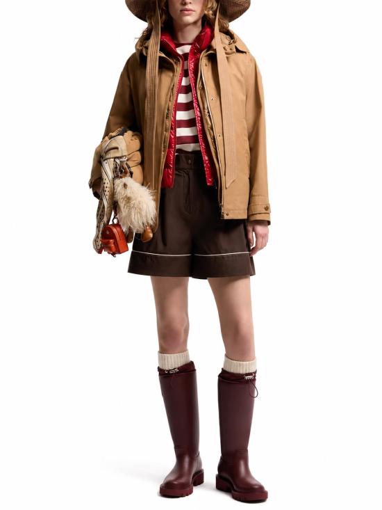 26FW 몽클레어 숏팬츠 L20932B00001599MW 259 TAUPE - MONCLER