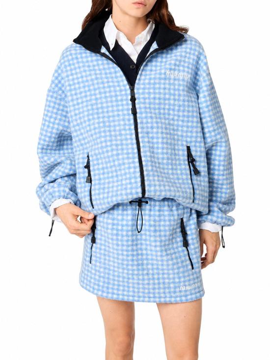 26FW 미우미우 테디 체크 미니 스커트 테디 체크 미니 스커트 MG2518SOOO6375 F0UB3 - MIU MIU