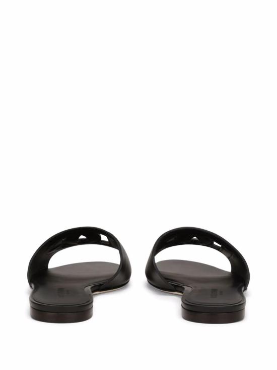26FW 돌체앤가바나 DG 로고 카프스킨 슬리퍼 CQ0436AY329 80999 Nero - DOLCE & GABBANA