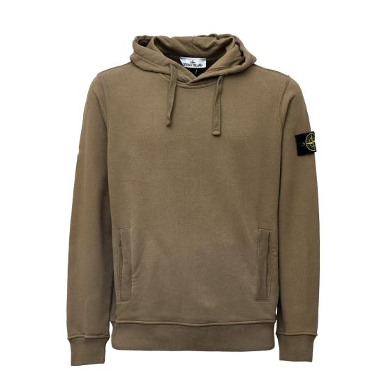 26FW 스톤 아일랜드 오가닉 코튼 플리스 후드 오가닉 코튼 플리스 후드 L2S156100048 S0A20 Brown