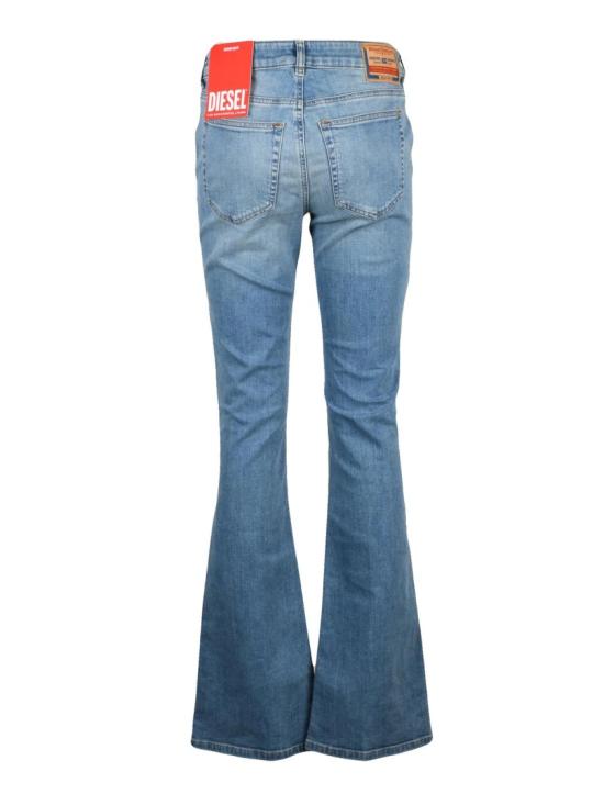 25FW 디젤 데님 팬츠 연한 파란색 면 혼방 D-Ebbey 슬림 진 - DIESEL