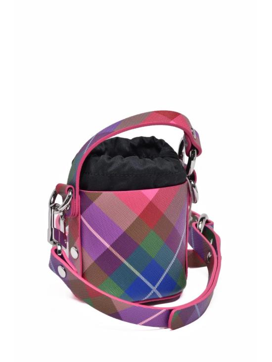 25FW 비비안웨스트우드 숄더백 비비안 웨스트우드 미니 데이지 , 멀티컬러 체크 패턴 - VIVIENNE WESTWOOD