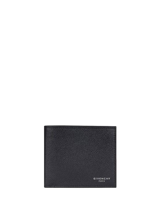 26SS 지방시 그레인 레더 반지갑 BK608NK213 001 BLACK
