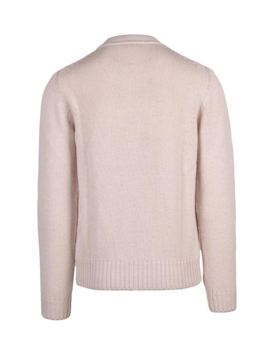 25FW 울앤코 스웨터 골지 소매단과 밑단이 있는 메리노 울 크루넥 스웨터 - WOOL & CO