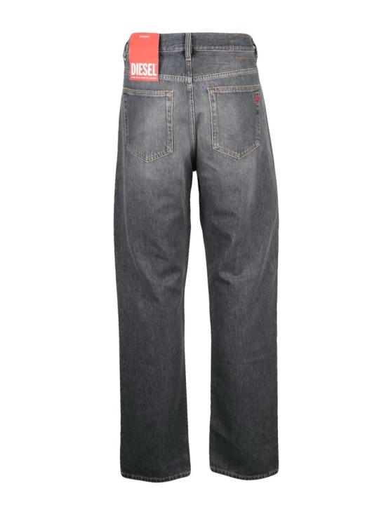 25FW 디젤 데님 팬츠 검정색 면 레귤러 진 - DIESEL