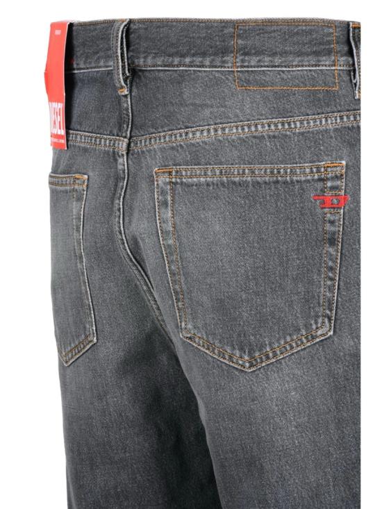 25FW 디젤 데님 팬츠 검정색 면 레귤러 진 - DIESEL