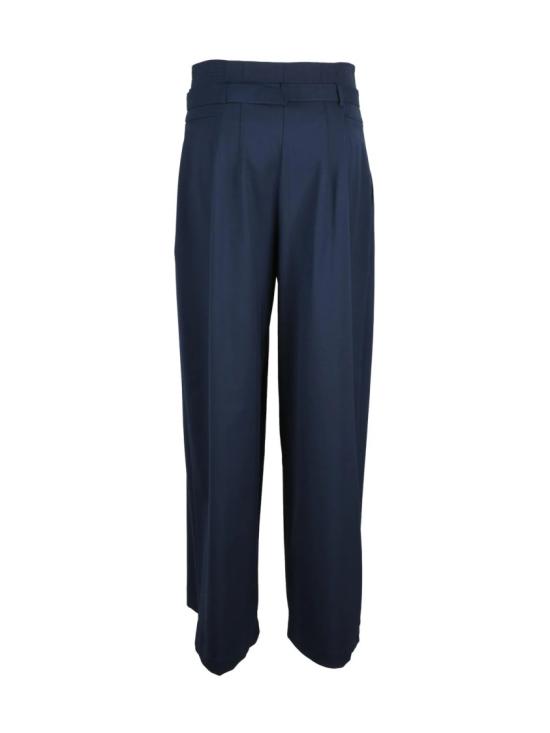 25FW 마렐라 스트레이트 팬츠 주름 장식이 있는 하이웨이스트 와이드 - MARELLA