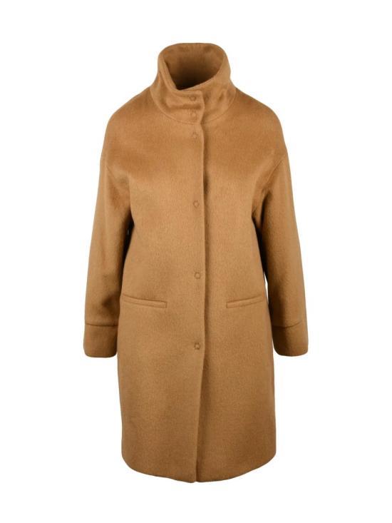 25FW 올리보 호리가미 코트 베이지색 버진 울 혼방