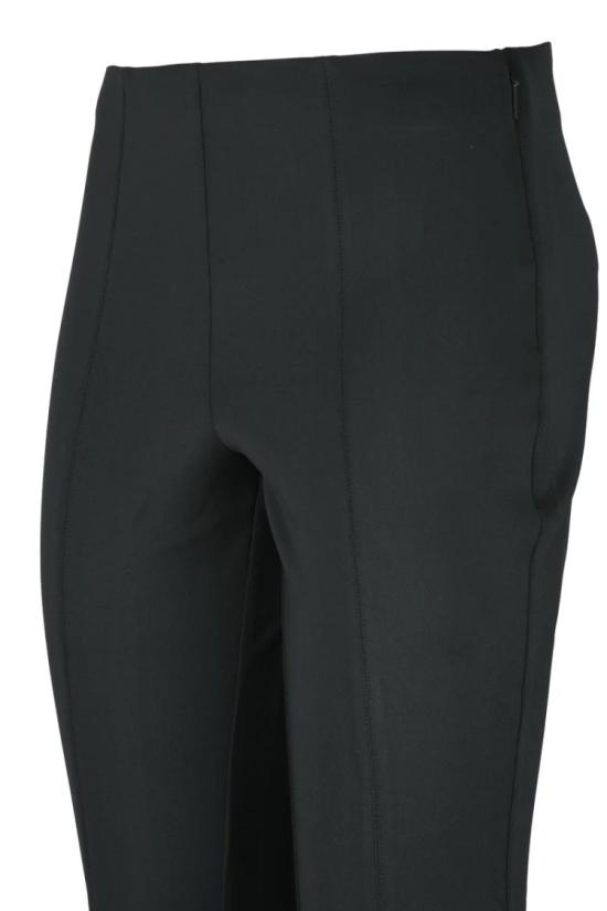  캘빈클라인 수트 팬츠 세로 솔기 디테일과 은은한 밑단 트임이 있는 블랙 플레어 - CALVIN KLEIN