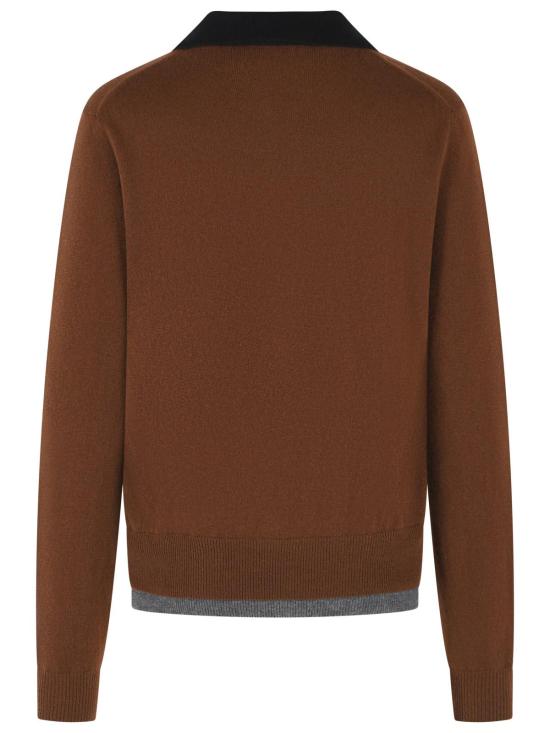 26FW 마르니 폴로 티셔츠 POMG0096Q0 UFX331MXM53 Brown - MARNI