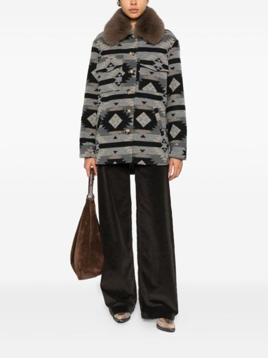 25FW 아바아도르 코트 36AAMULTICOLOR Grey - AVA ADORE