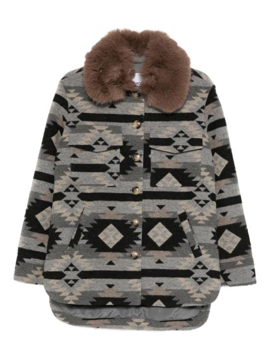 25FW 아바아도르 코트 36AAMULTICOLOR Grey