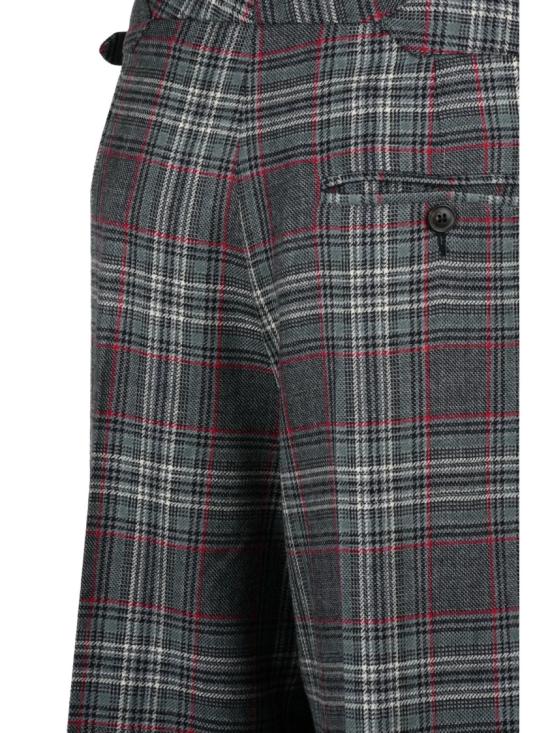 25FW 비비안웨스트우드 스트레이트 팬츠 체크무늬 와이드  (하이웨이스트 디자인) - VIVIENNE WESTWOOD