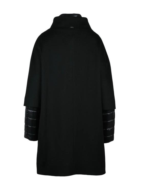 25FW 에르노 코트 블랙 버진 울 - HERNO