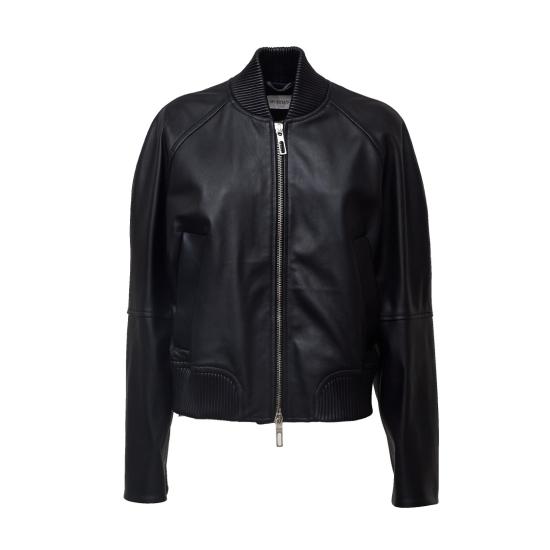 26FW 스포트막스 가죽 자켓 2622446011600 Black