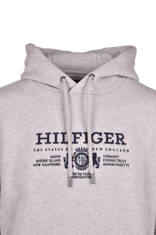  타미힐피거 후드 티셔츠 연회색 후드티 - TOMMY HILFIGER