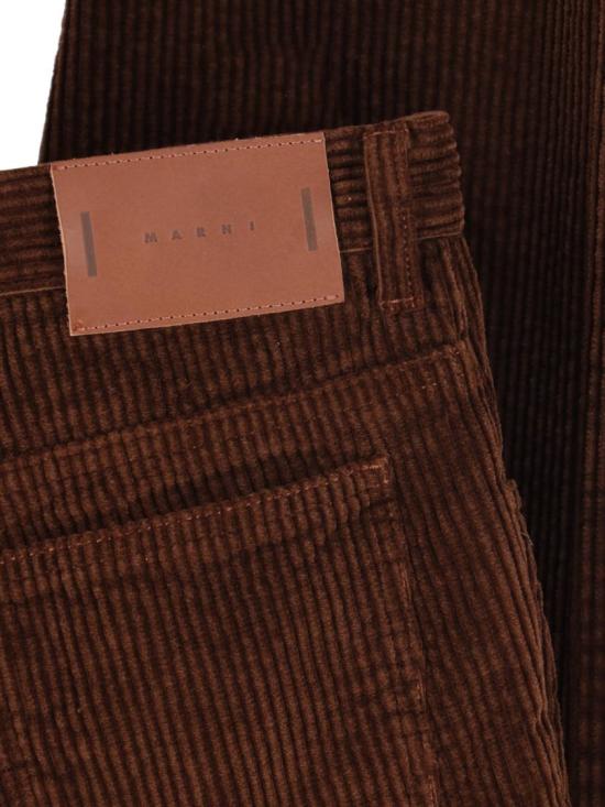 26FW 마르니 스트레이트 팬츠 PUMU0354G0 USCZ2800M53 Brown - MARNI